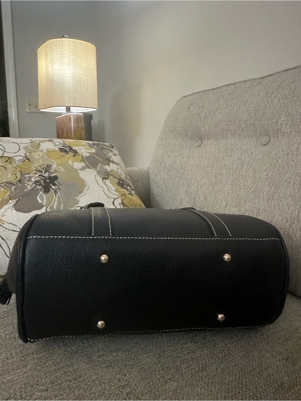 Dooney & Bourke SET w: NWT Black Leather Satchel, & Signature Logo wallet - Picture 12 of 16